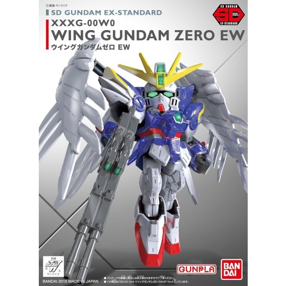 Bandai Hobby SD EX-Standard Wing Gundam Zero Version EW Action Figure, Multi, 8" (BAN202754)