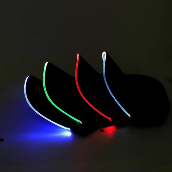 JIGUOOR LED Hat Light Up Baseball Cap Flash Glow Party Hat Rave Accessories for Festival Club Stage Hip-hop Performance